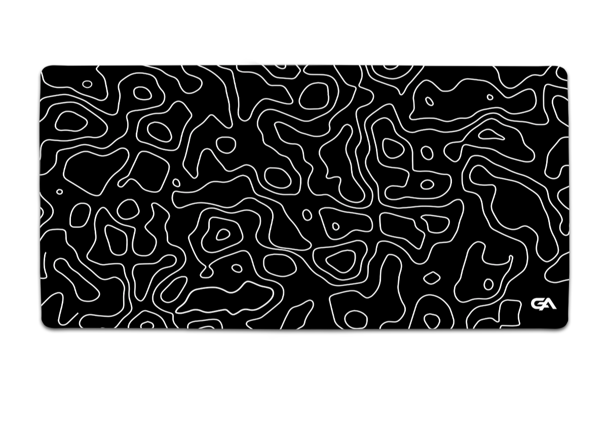 Black Topo Mousepad