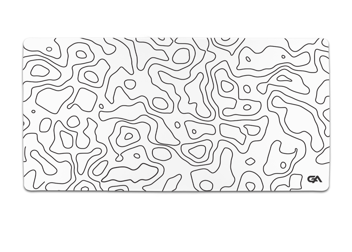 White Topo Mousepad