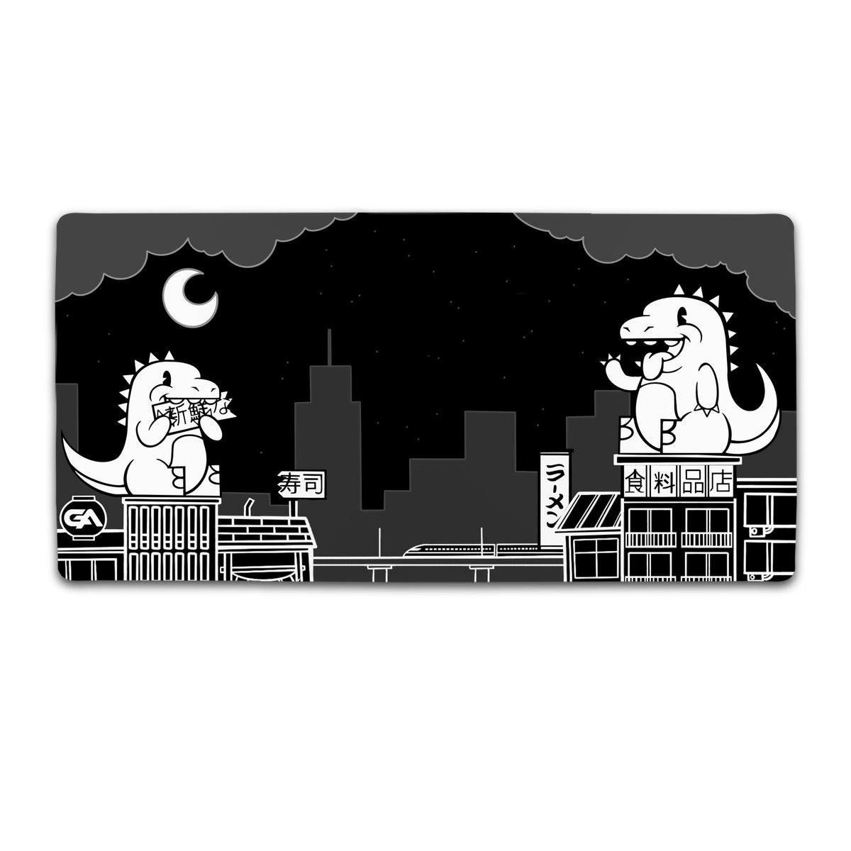 GA XXL Dino City Black 36x18