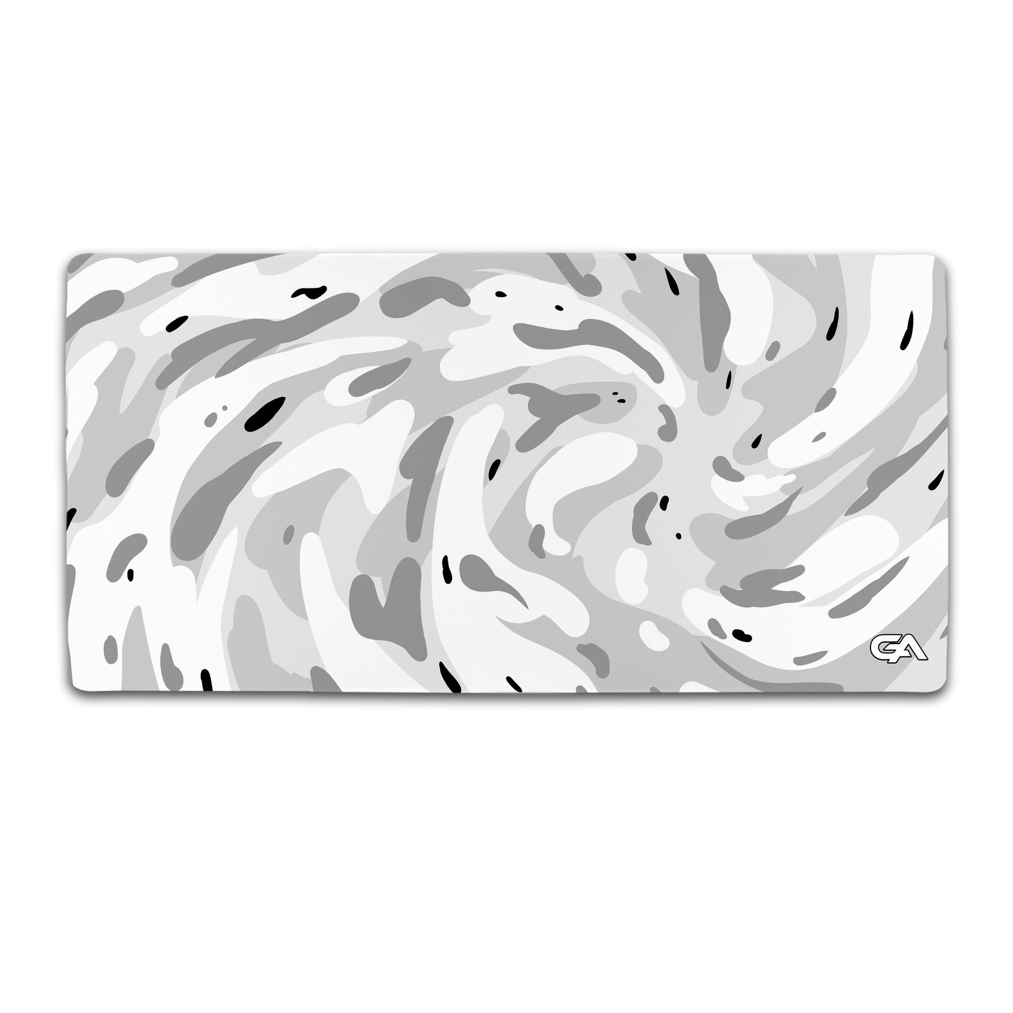 Snow Swirl Desk Mat & Gaming Mouse Pad | GutzyAiden