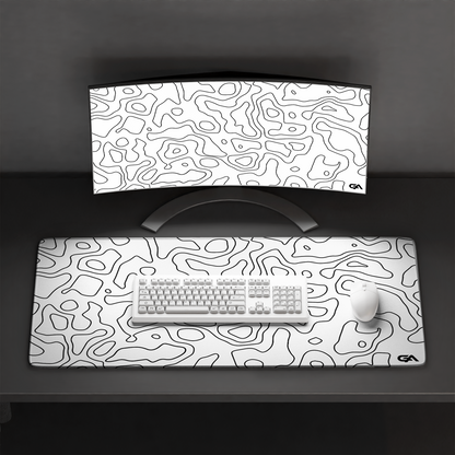White Topo Mousepad
