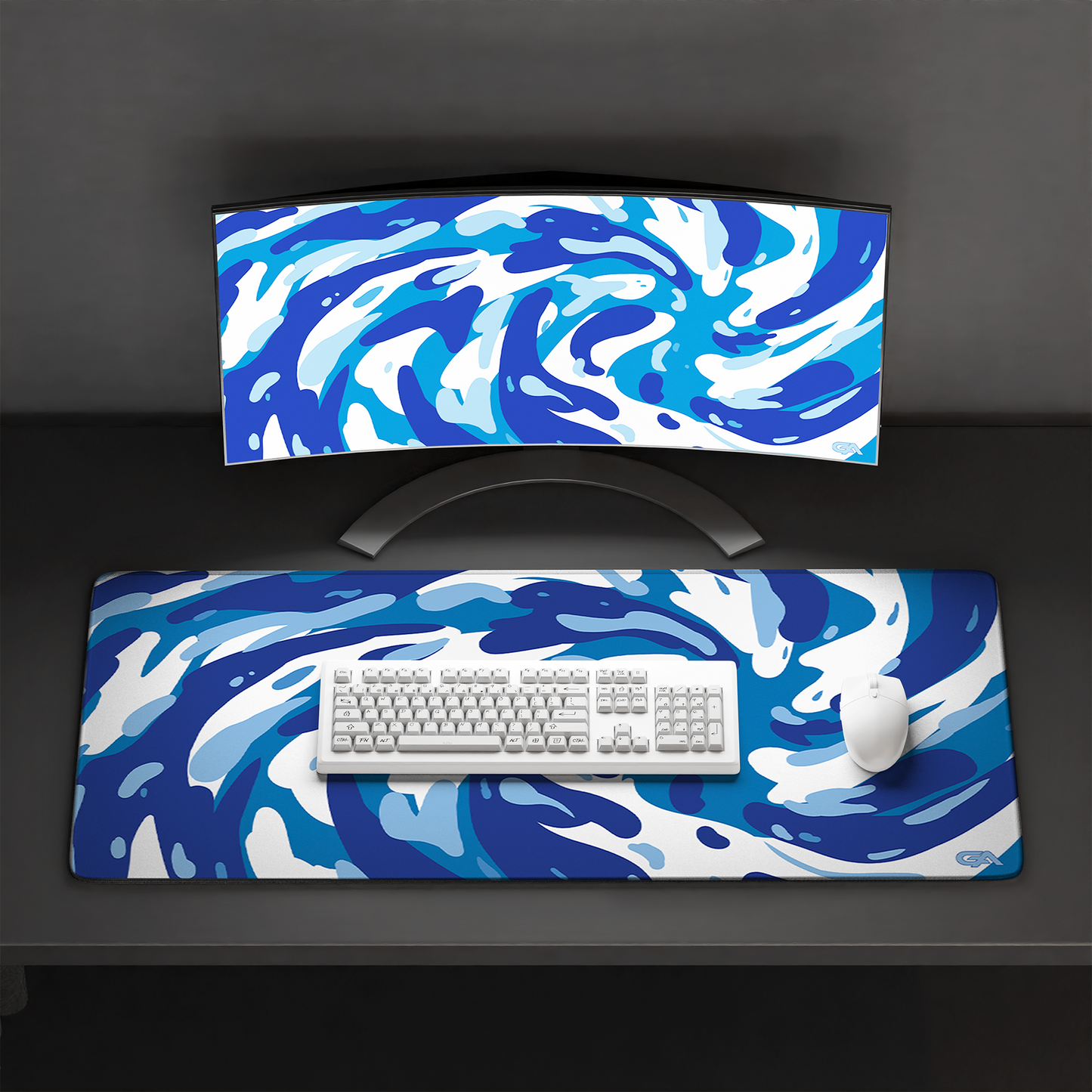 Aqua Swirl Mousepad