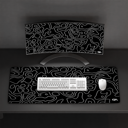 Black Topo Mousepad