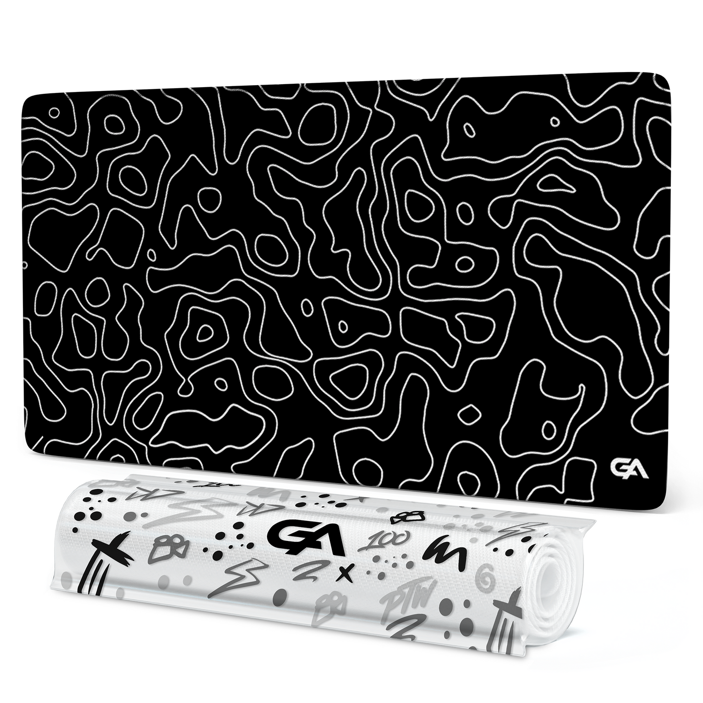 Black Topo Mousepad