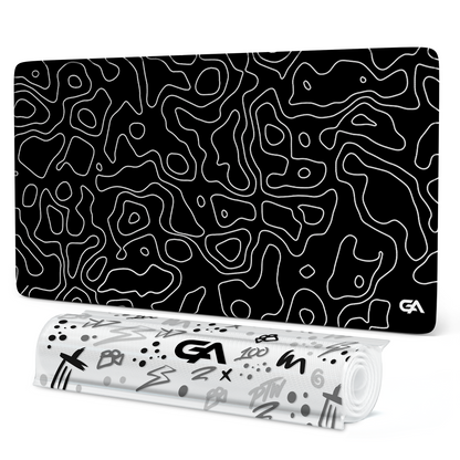 Black Topo Mousepad