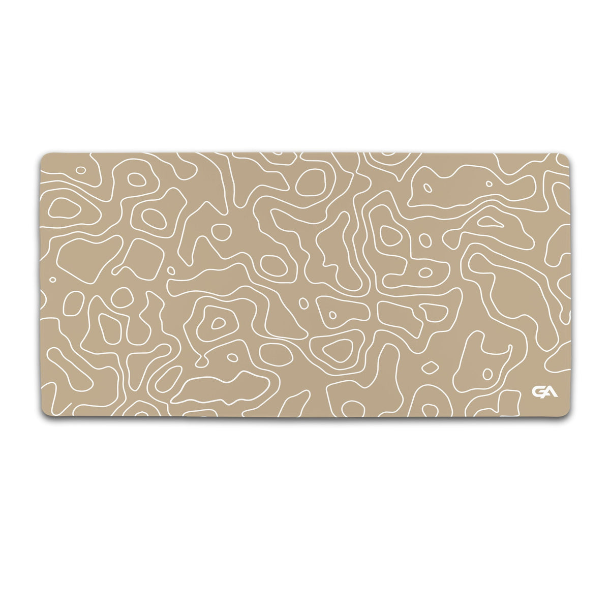 Desert Topo desk mat gaming mouse pad, 36x18 inch