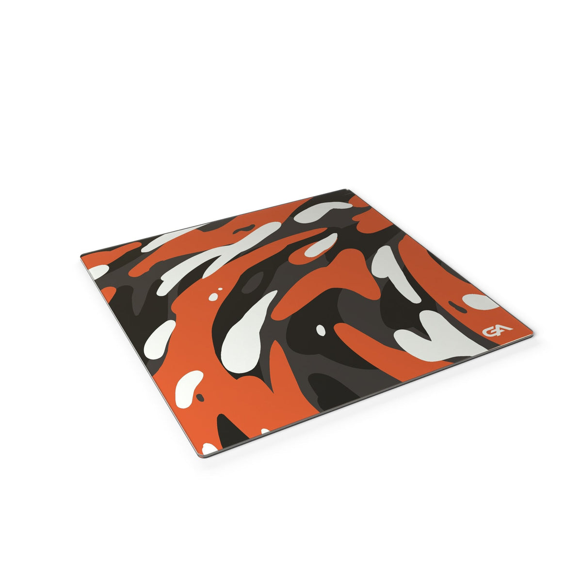 Halloween Swirl glass gaming mouse pad, 500x500mm
