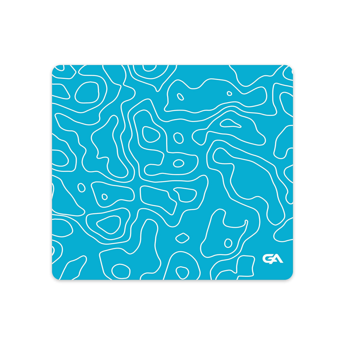 Aqua Topo desk mat gaming mouse pad, 18x16 inch