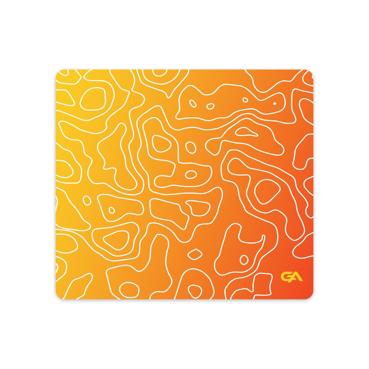 Hot Rod Topo desk mat gaming mouse pad, 18x16 inch