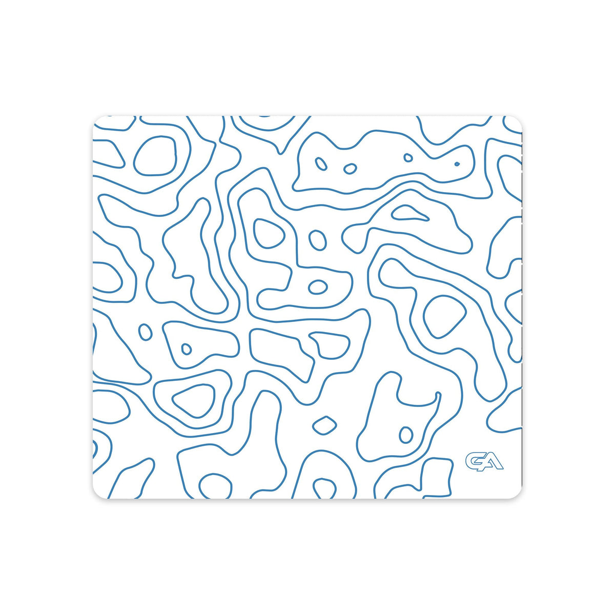 Topo Ice desk mat gaming mouse pad, 18x16 inch