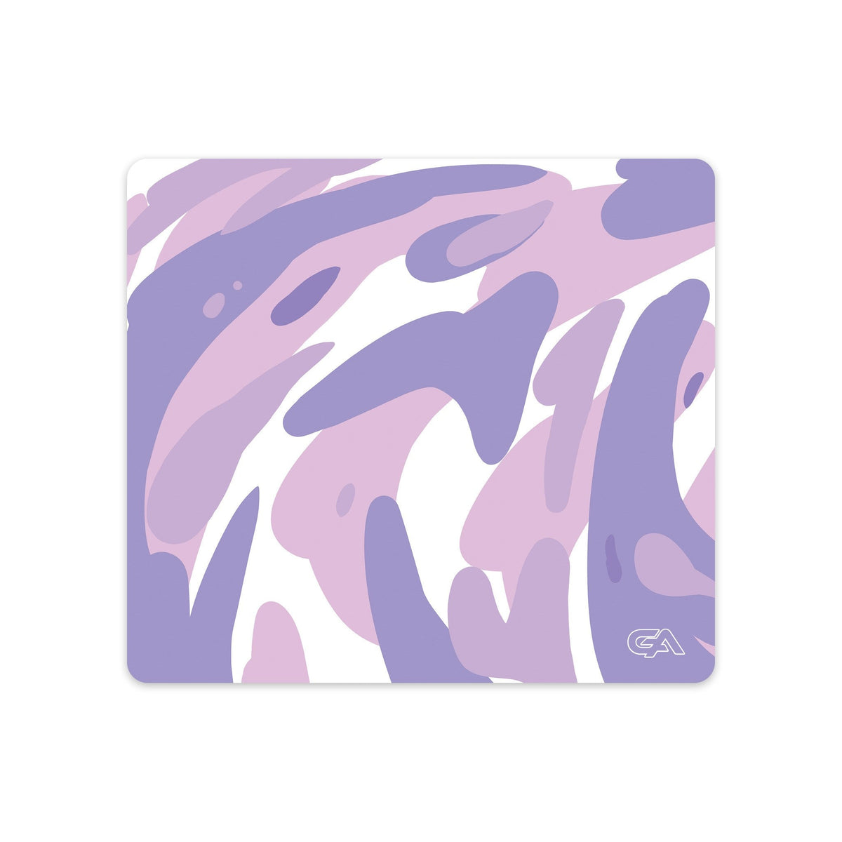 Lavender Swirl desk mat gaming mouse pad, 18x16 inch