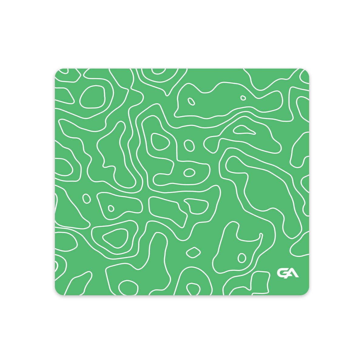 Lime Topo desk mat gaming mouse pad, 18x16 inch