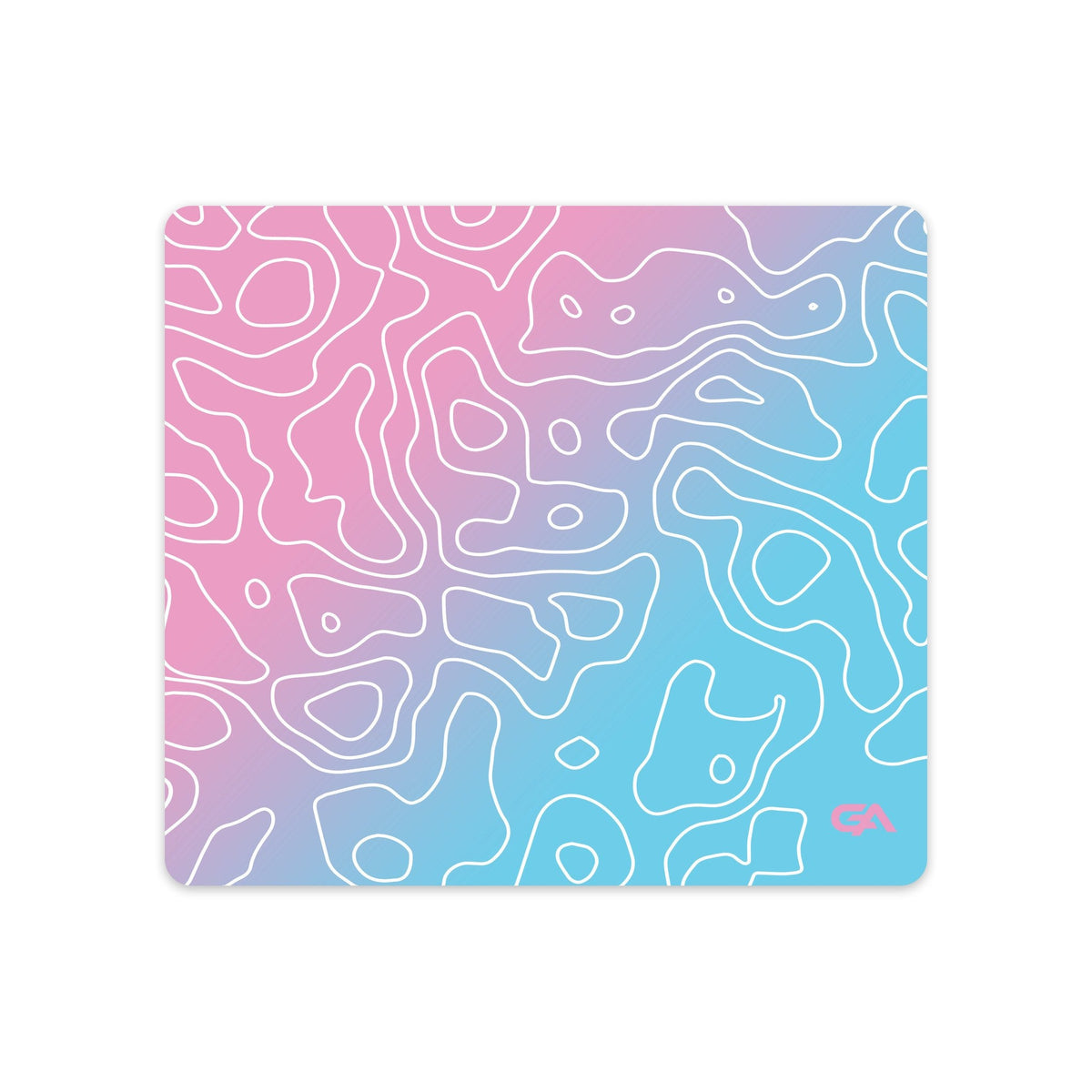 Miami Topo desk mat gaming mouse pad, 18x16 inch