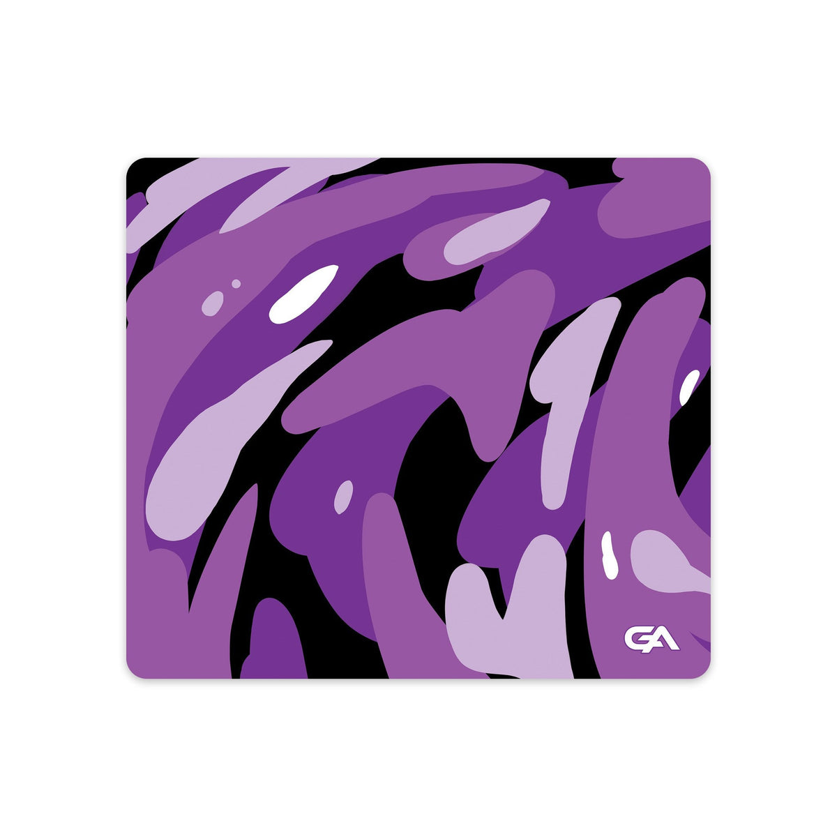 Obsidian Swirl desk mat gaming mouse pad, 18x16 inch