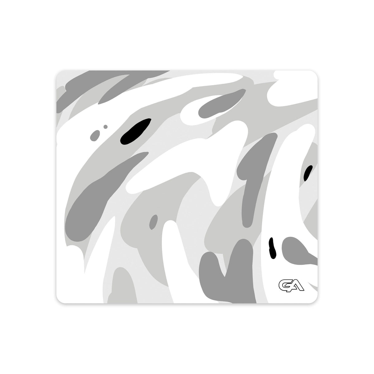 Snow Swirl desk mat gaming mouse pad, 18x16 inch