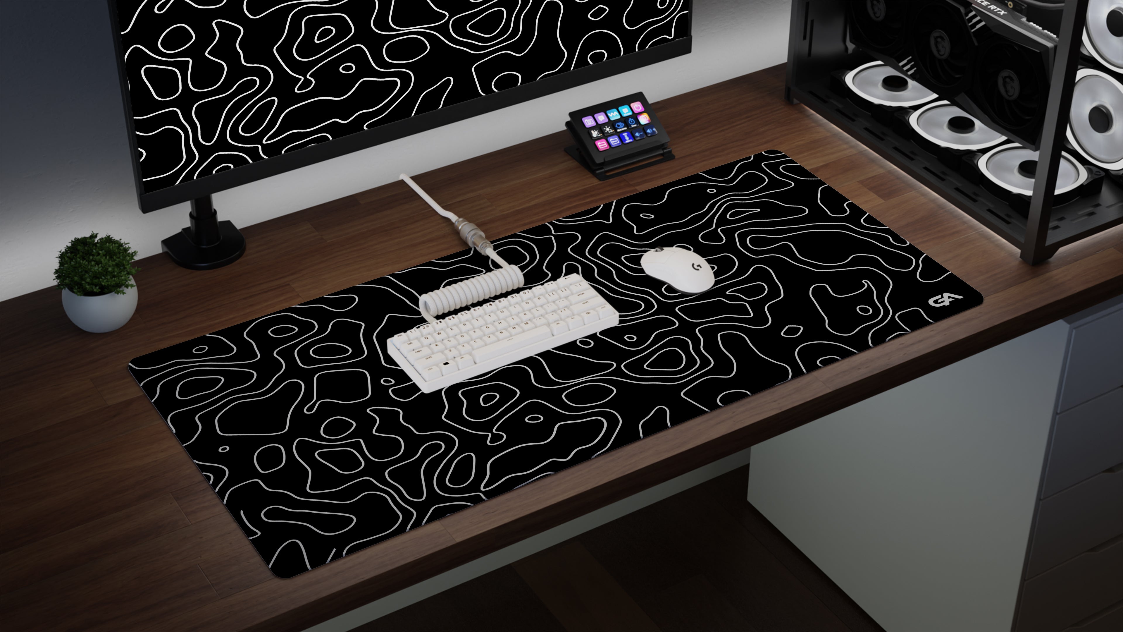 XXL Mousepad  Topo Black TechSource Mousepad #mousepad #setup #pc