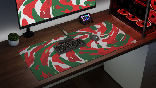 Christmas Swirl XXL Mousepad