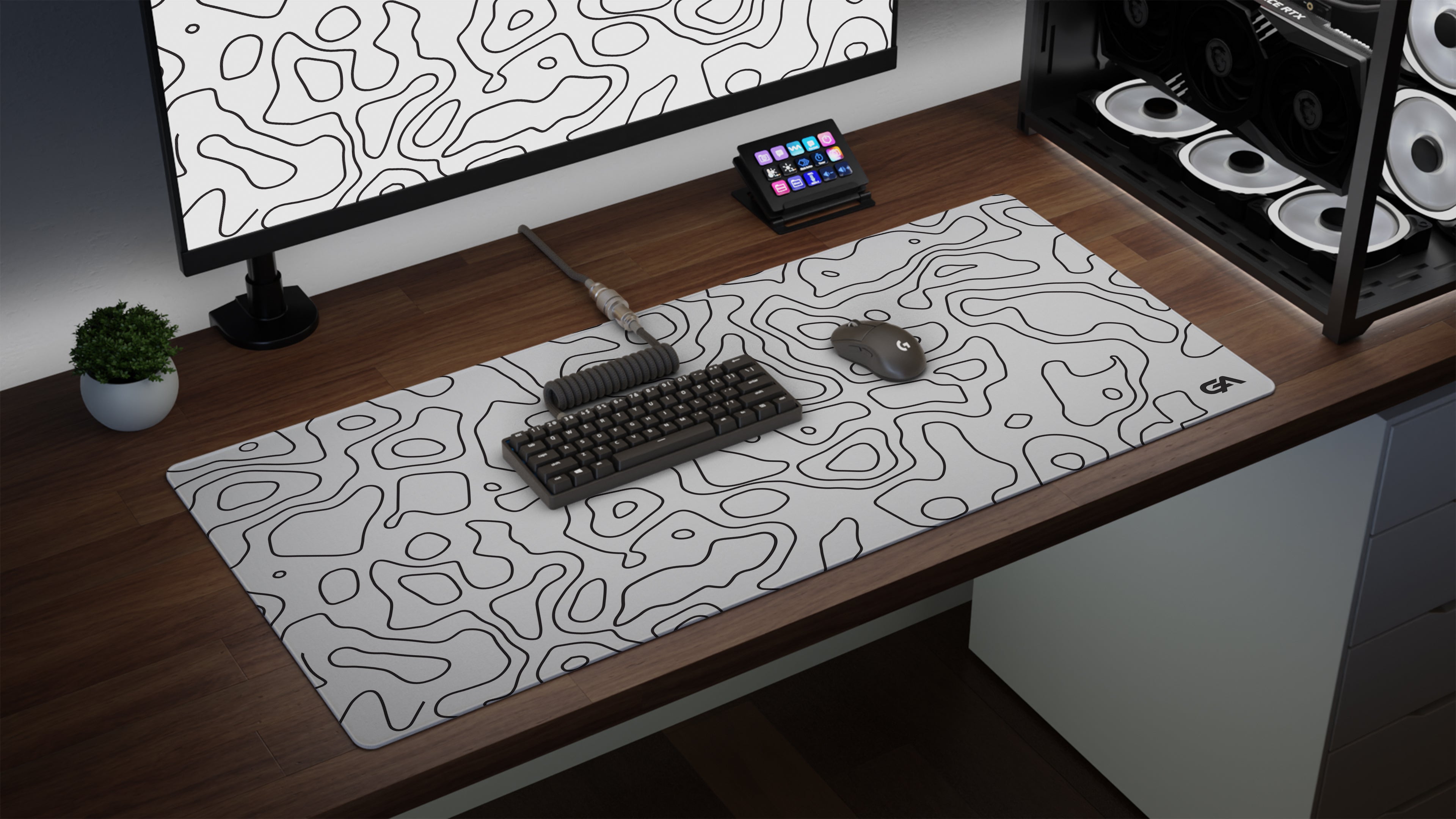 BLACK TOPO CANYON Mousepad Gamer Xxl Mouse Pad Speed Desk Mat